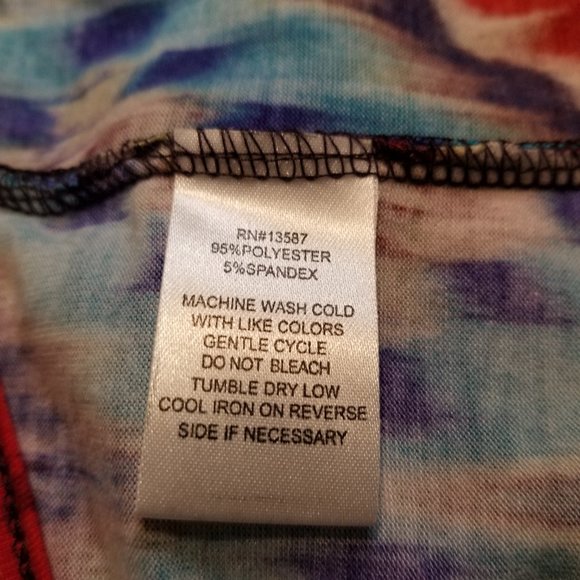 Dolce Donna Boho Tie Dye Ikat Print Maxi Dress, Size Medium - Picture 6 of 9